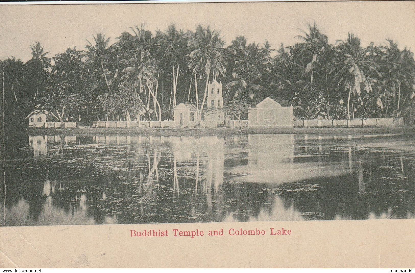 Buddhist Temple And Colombo Lake Sri Lanka - Sri Lanka (Ceylon)