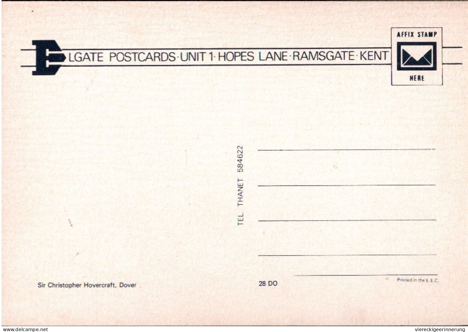 ! Moderne Ansichtskarte Hovercraft Sir Christopher, Dover, Luftkissenboot - Luftkissenfahrzeuge