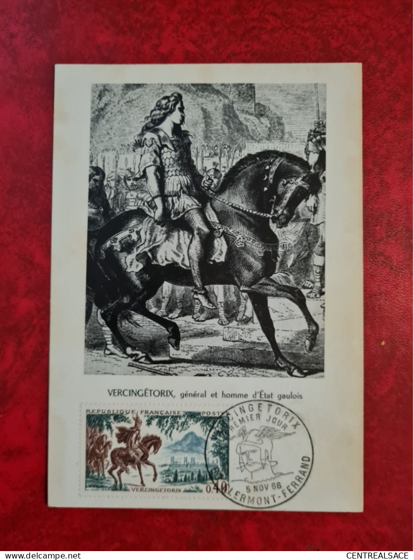 FDC 1966 MAXI  CLERMONT FERRAND VERCINGETORIX - Ohne Zuordnung