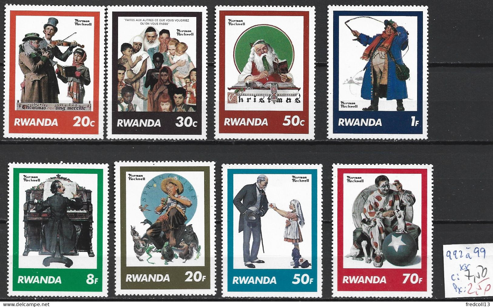 RWANDA 992 à 99 ** Côte 7.50 € - Unused Stamps