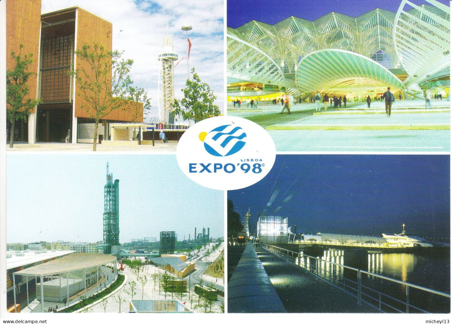 Portugal-1998-4 Entiers Postaux -EXPO 98 à Lisboa-Lisbonne-3 Neufs Et Un Oblitéré  De Porta Do Mar - Entiers Postaux