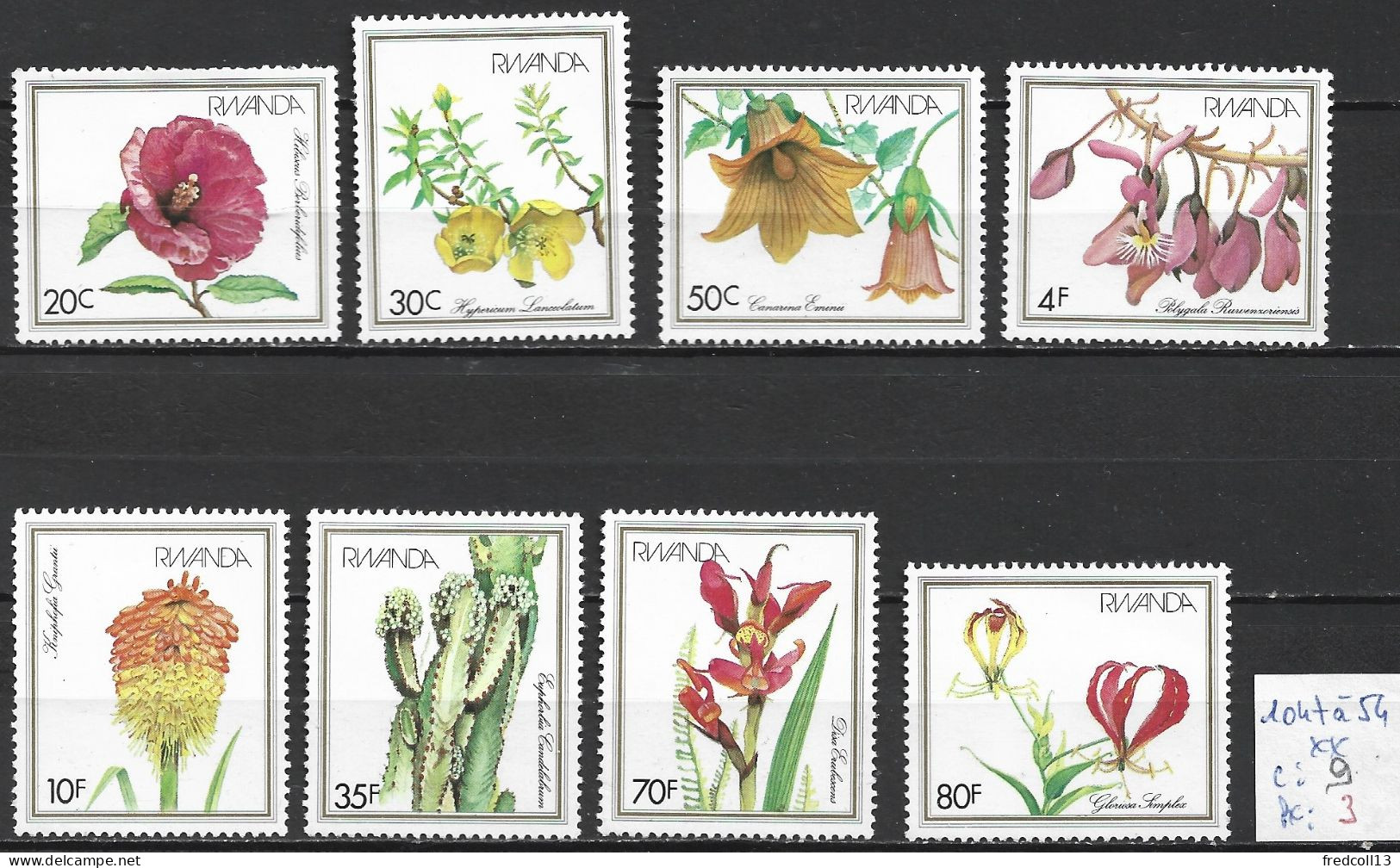 RWANDA 1047 à 54 ** Côte 9 € - Unused Stamps