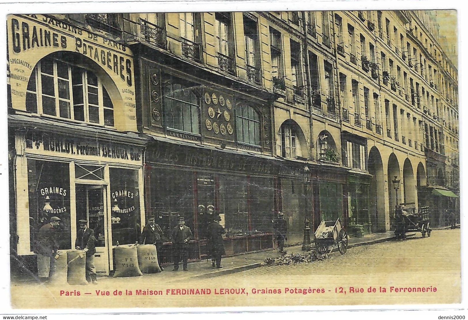 PARIS Ier (75) - Vue De La Maison FERDINAND LEROUX, Graines Potagères- 12, Rue De La Ferronnerie - Paris (01)