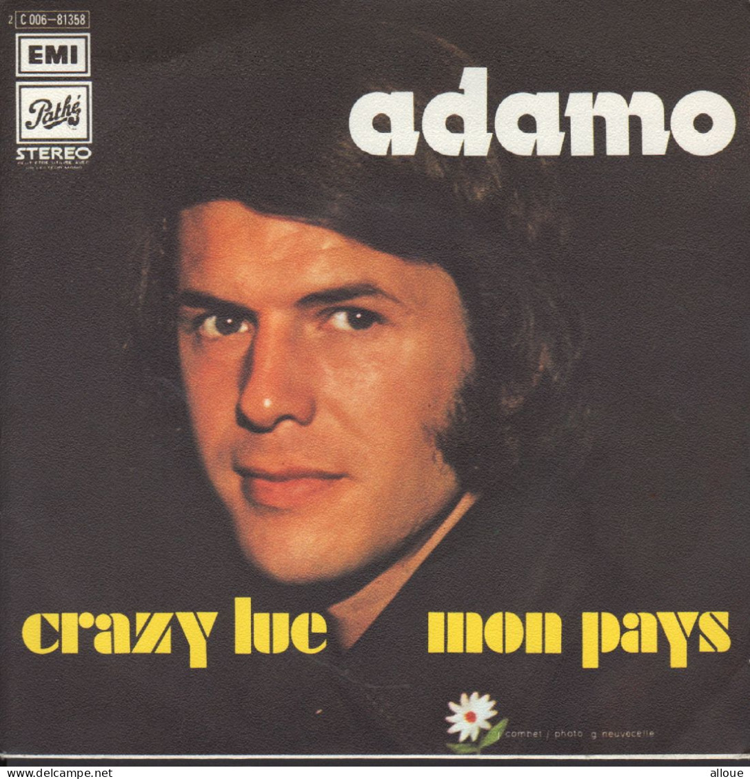 ADAMO - FRENCH SP - CRAZY LUE + 1 - Otros - Canción Española