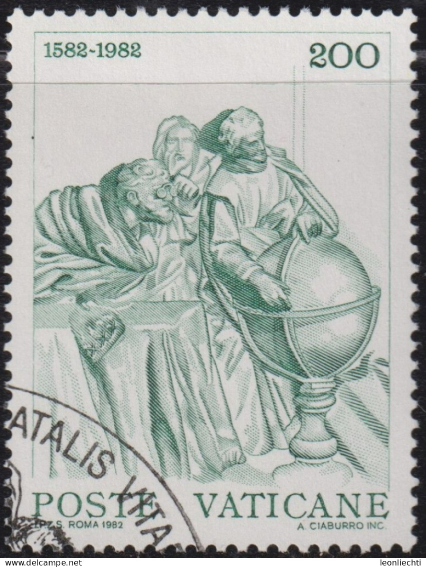 1982 Vatikan° Mi:VA 811, Yt:VA 734, Sg:VA 787, AFA:VA 831, Un:VA 716, Sas:VA 716, Bol:VA 716, Monument To Gregory XIII - Used Stamps