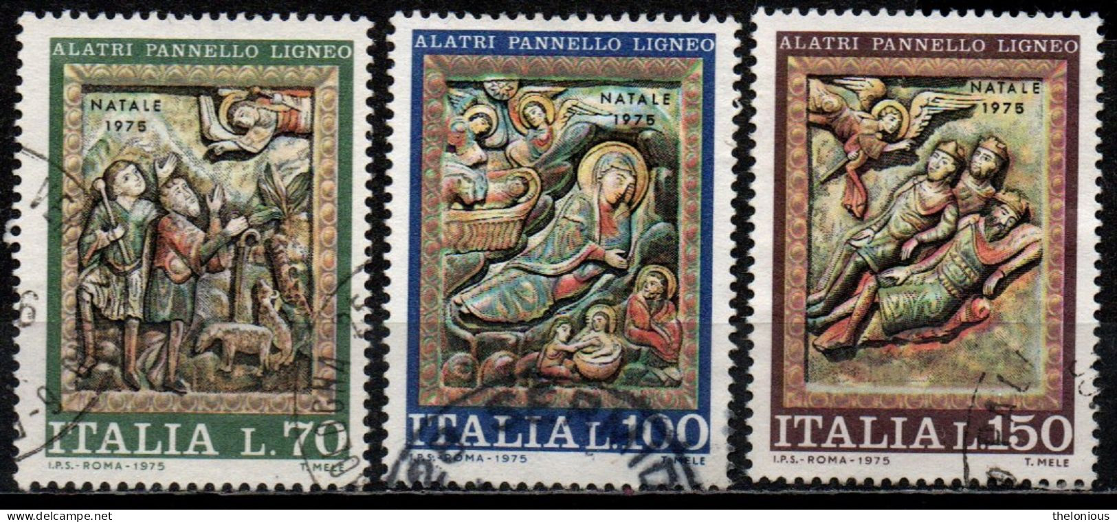 Italia Repubblica 1975: Natale - Usati - 1971-80: Gebraucht