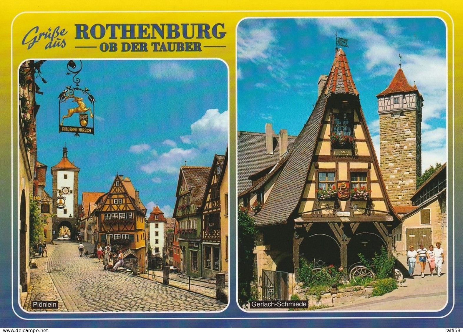 3 AK Germany / Bayern * Sehenswürdikeiten In Rothenburg Ob Der Tauber - Siehe Alle 3 Scan * - Rothenburg O. D. Tauber