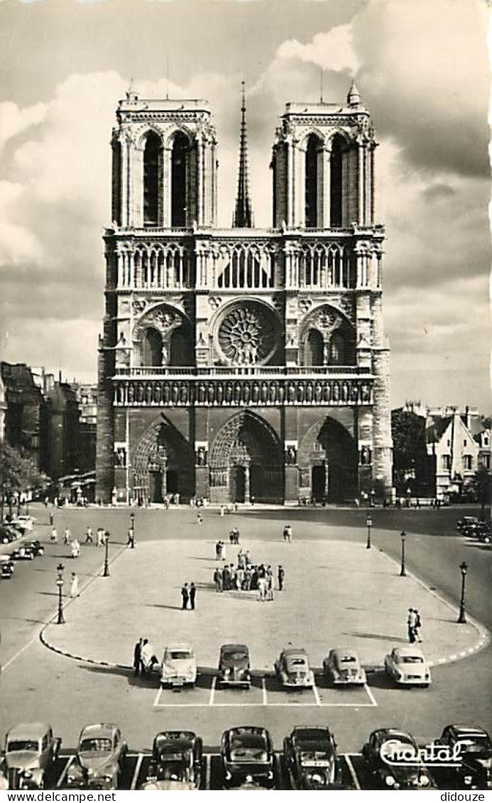 Automobiles - Paris - Cathédrale Notre Dame - CPSM Format CPA - Voir Scans Recto-Verso - PKW