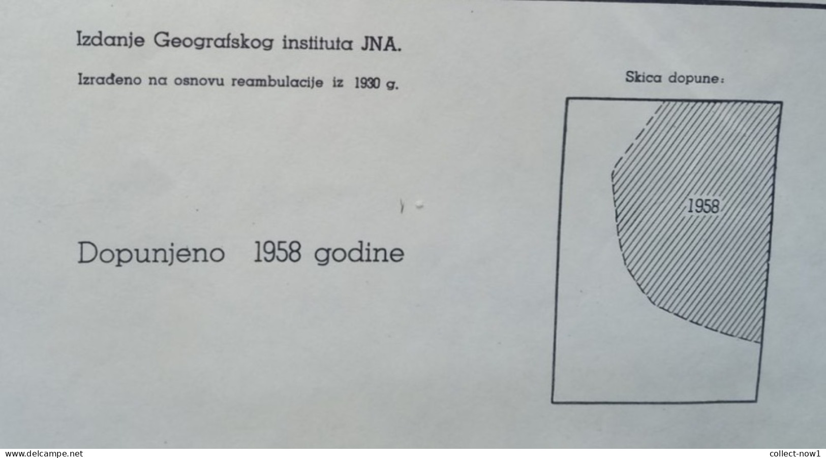 Topographical Maps - Croatia / Split  - JNA YUGOSLAVIA ARMY MAP MILITARY CHART PLAN - Topographical Maps