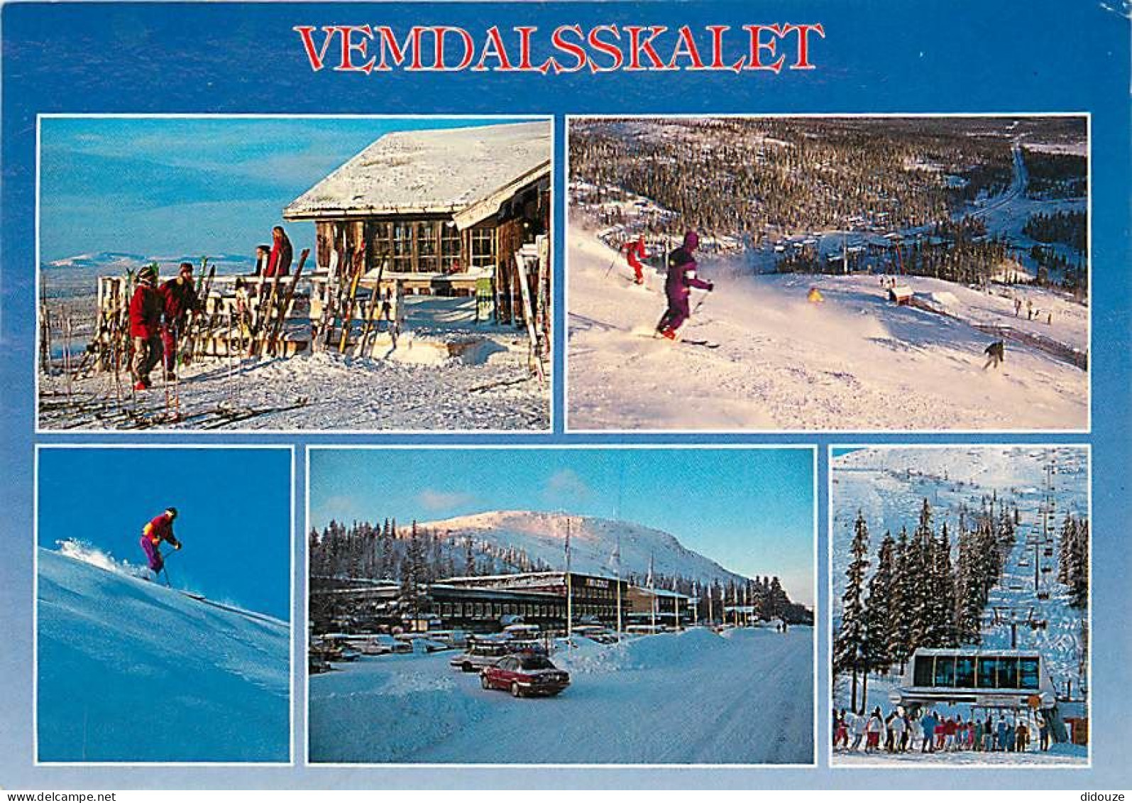 Suède - Sverige - Vemdalsskalet - Multivues - Hiver - Neige - Automobiles - CPM - Voir Scans Recto-Verso - Schweden