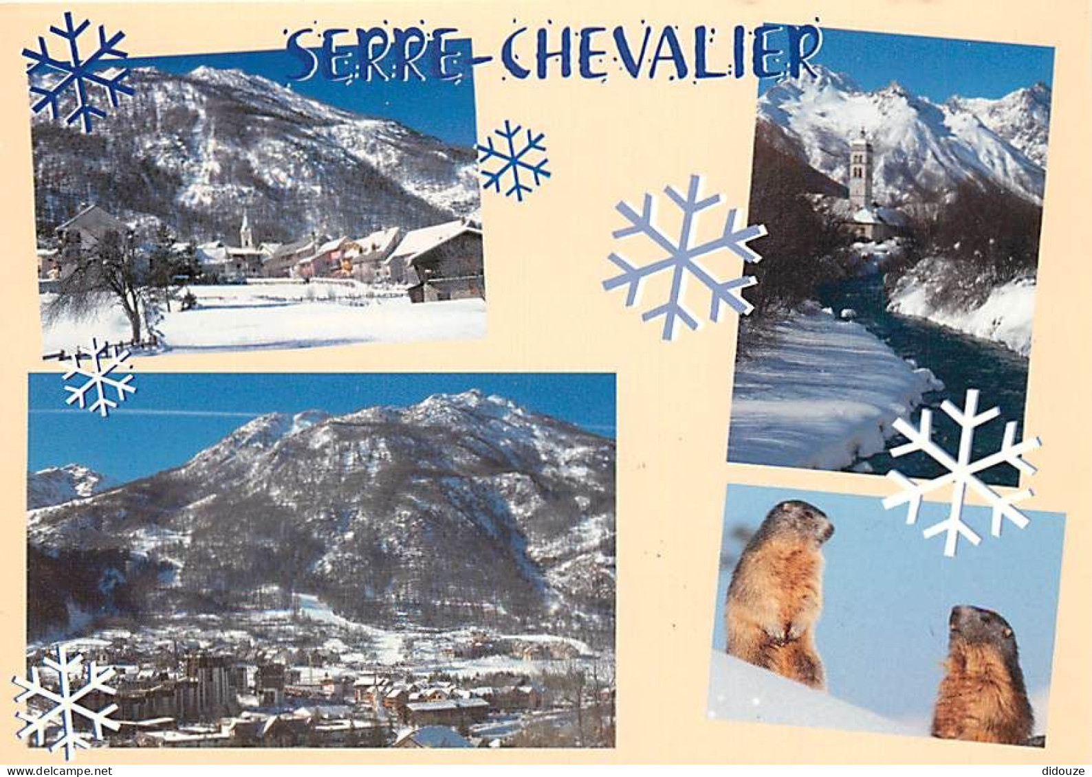 05 - Serre Chevalier - Multivues - Marmottes - Flamme Postale De La Salle Les Alpes - CPM - Voir Scans Recto-Verso - Serre Chevalier