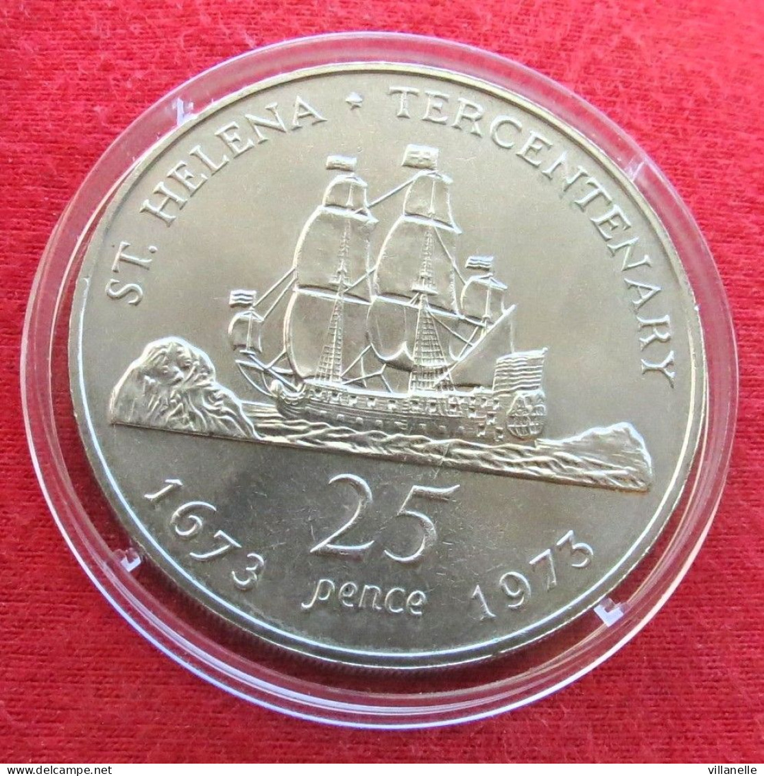 Saint Helena  25 Pence 1973 Sail Ship UNC ºº - Sainte-Hélène