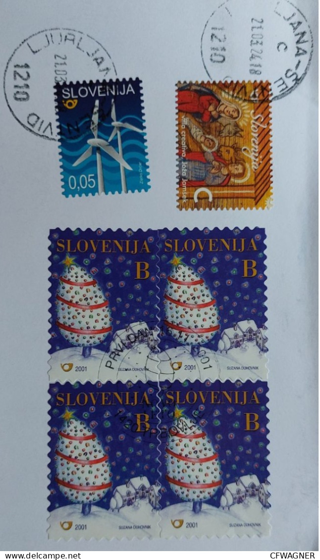 Slovenija 2024 Six Stamps Used - Eslovenia