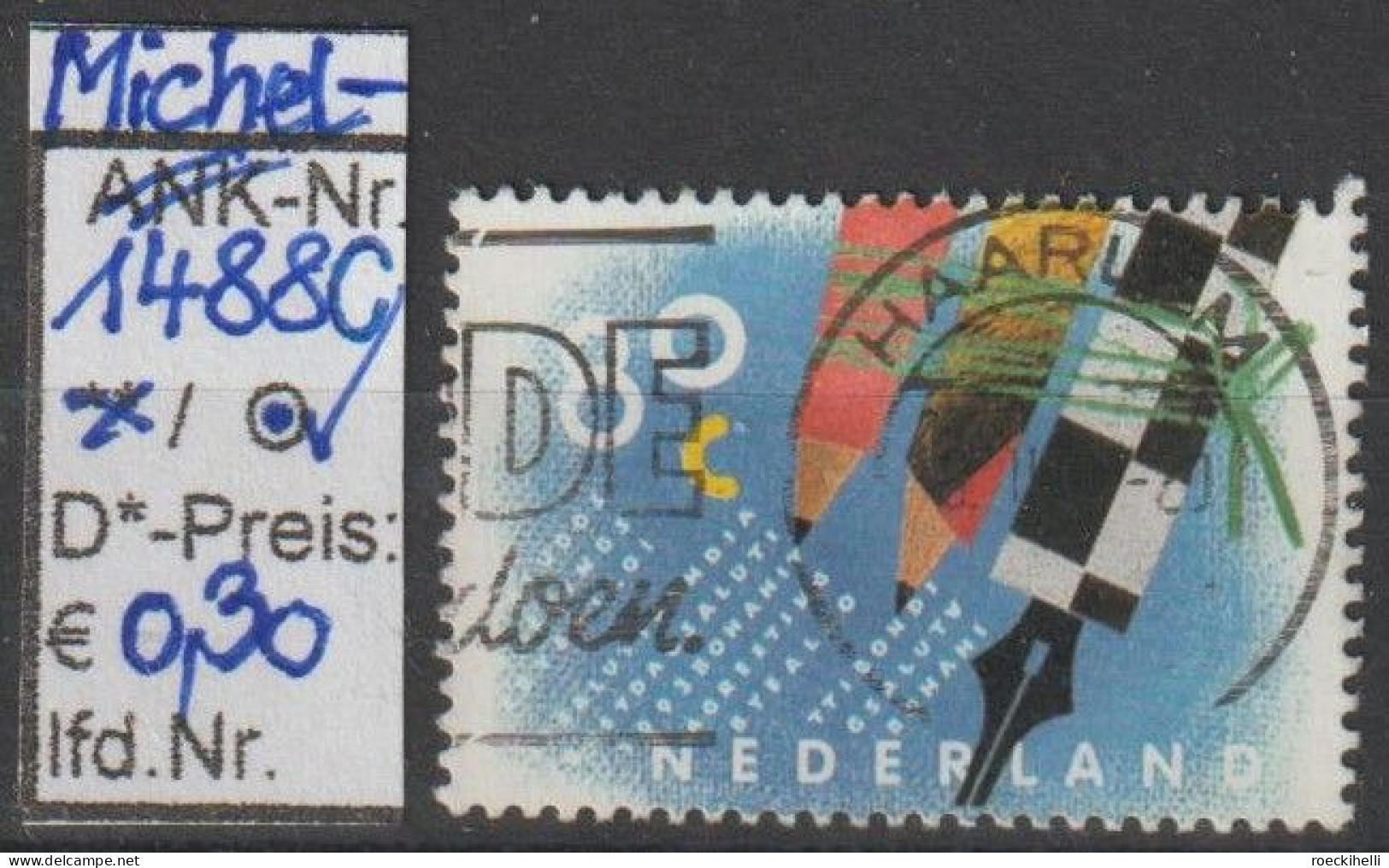 1993 - NIEDERLANDE - SM "Förderung D. Briefeschreibens" 80 C Mehrf. - O  Gestempelt - S.Scan (1488Co Nl) - Used Stamps