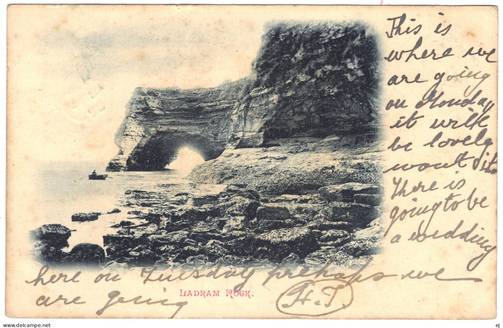 Ladram Rock, Ladram Bay Undivided Back - Postmark 1902 - Altri & Non Classificati