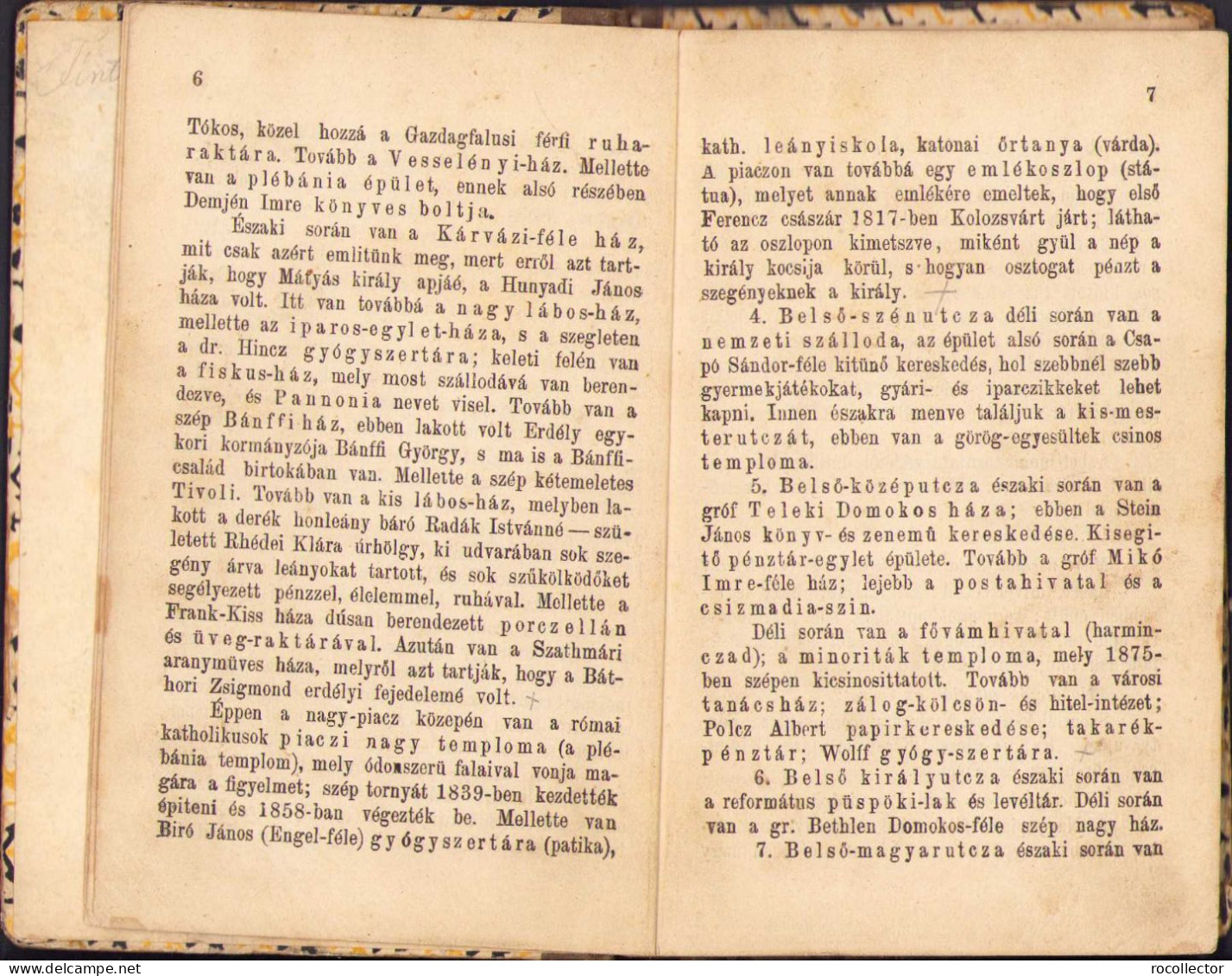 Kolozsvár Részletes Leirása és Erdély Földrajza Készité Pánczél Ferenc 1879 Kolozsvar 147SP - Missing 2 Maps - Old Books