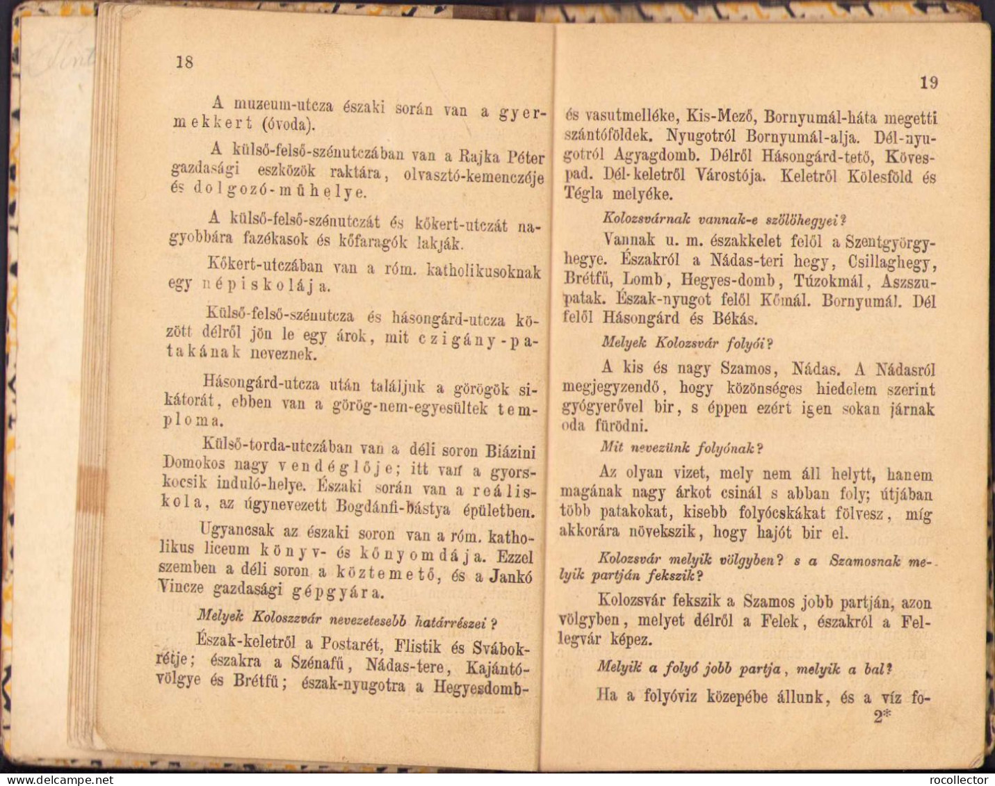 Kolozsvár Részletes Leirása és Erdély Földrajza Készité Pánczél Ferenc 1879 Kolozsvar 147SP - Missing 2 Maps - Livres Anciens