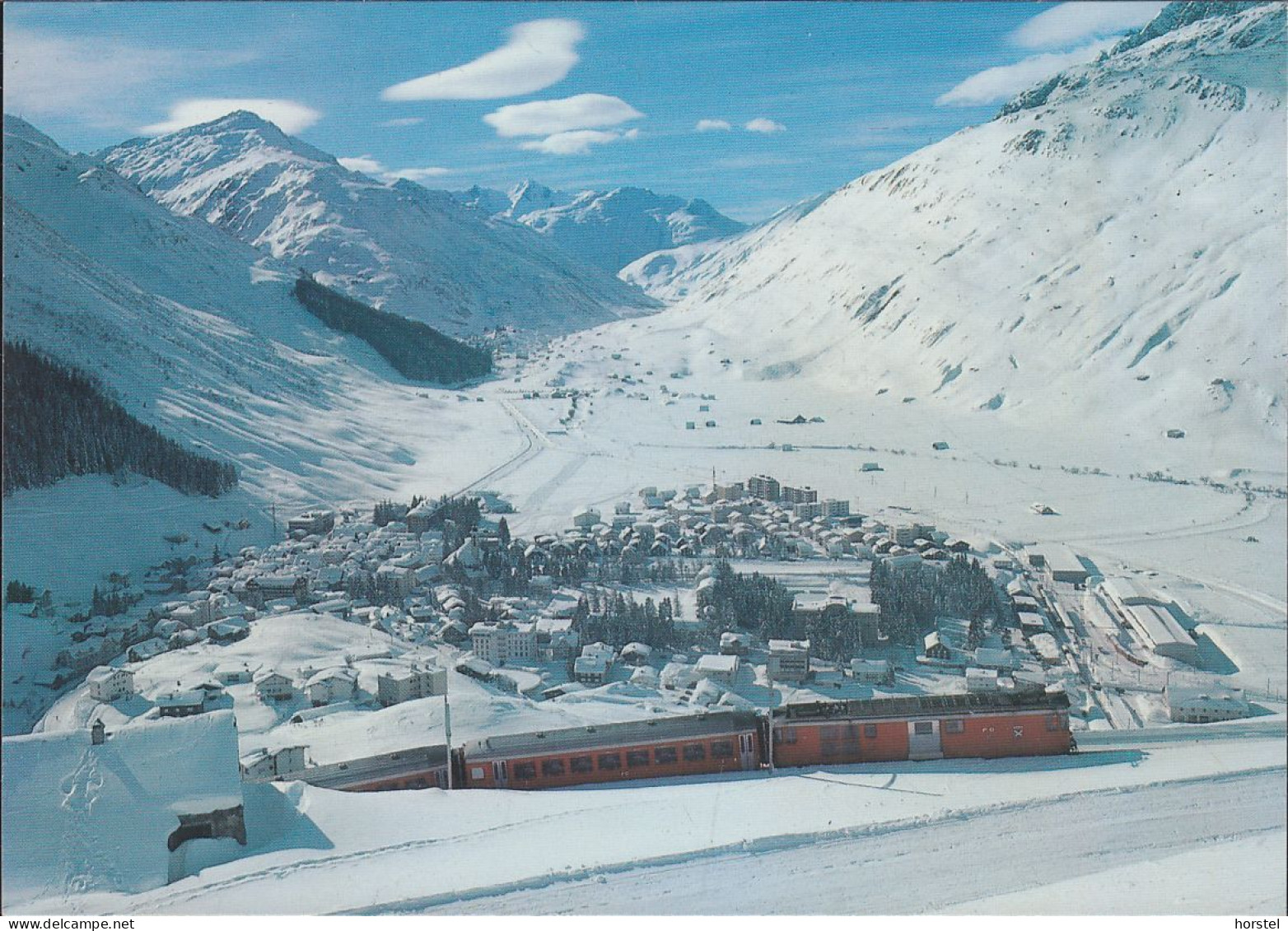 Schweiz - 6490 Andermatt - Furka-Oberalpbahn - Eisenbahn Im Schnee - Andermatt
