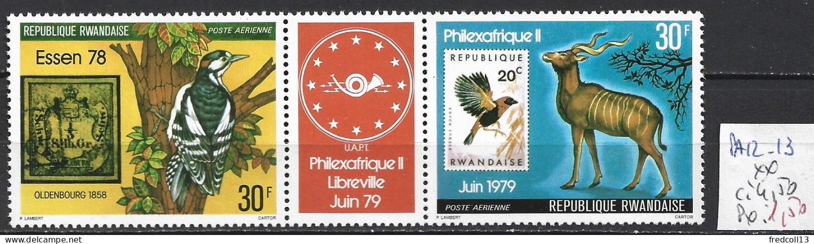 RWANDA PA 12-13 ** Côte 4.50 € - Unused Stamps