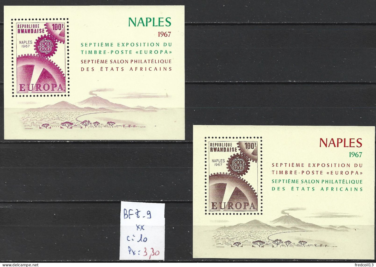 RWANDA BF 8-9 ** Côte 10 € - Unused Stamps