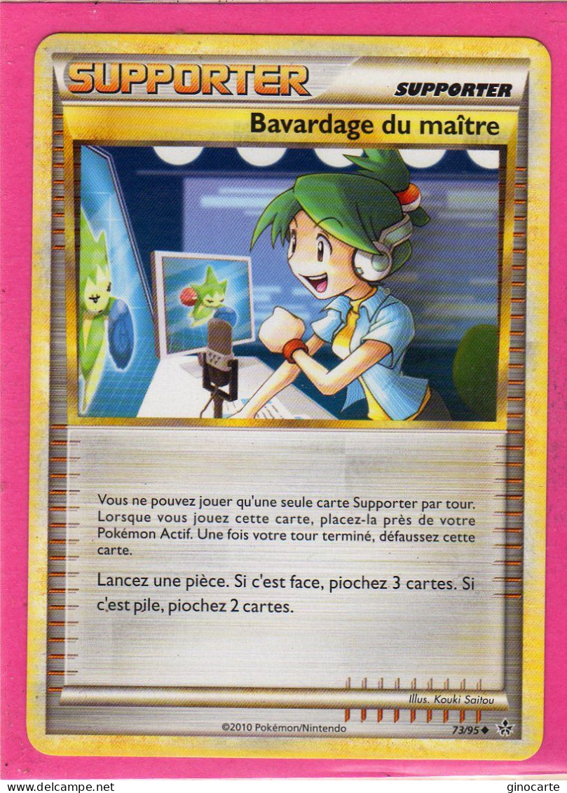 Carte Pokemon Francaise 2010 Heart Gold Dechainement 73/95 Bavardage Du Maitre Neuve - HeartGold SoulSilver