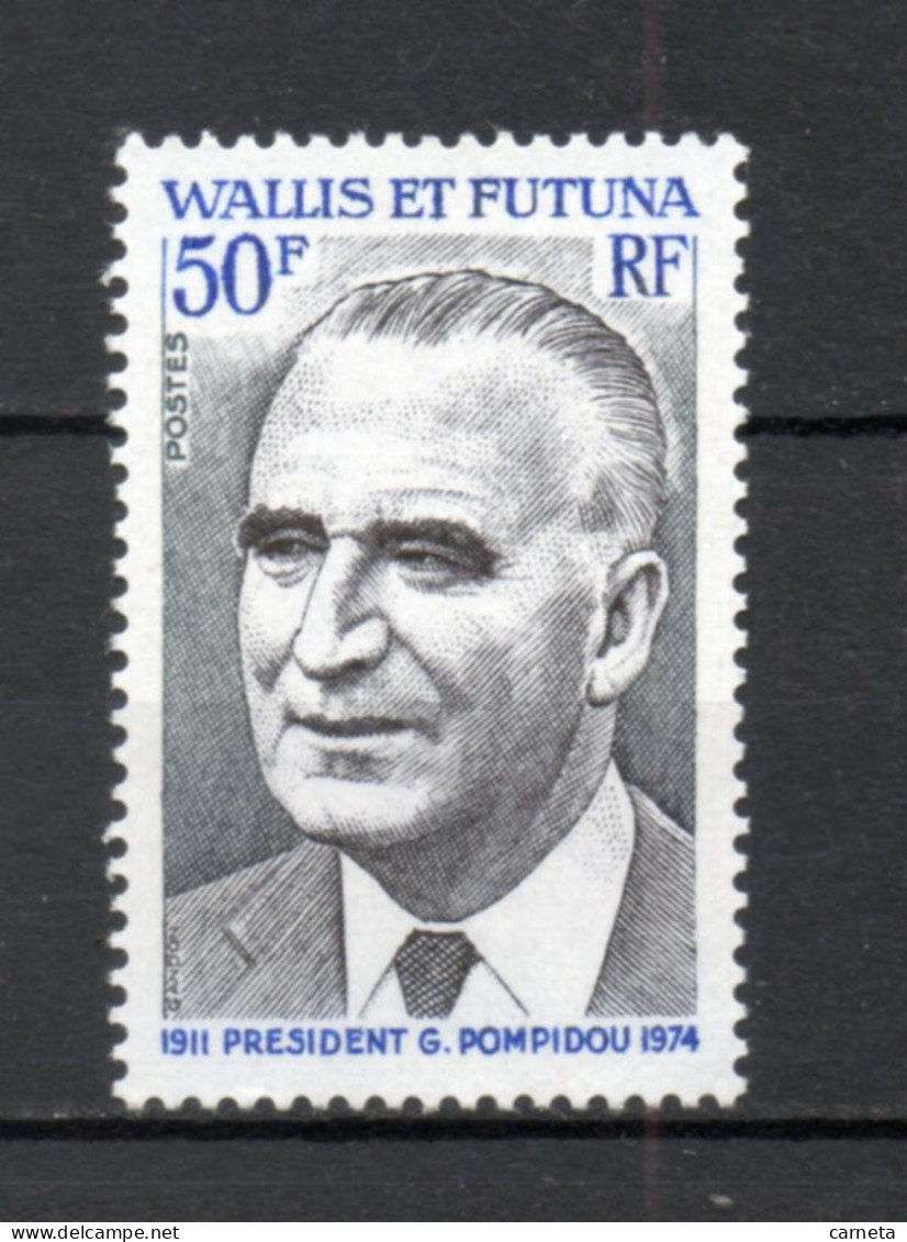 WALLIS ET FUTUNA N° 189   NEUF SANS CHARNIERE COTE 8.70€    PRESIDENT POMPIDOU  VOIR DESCRIPTION - Unused Stamps