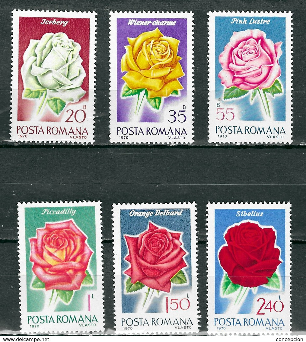 RUMANIA Nº 2553 AL 2558 - Roses