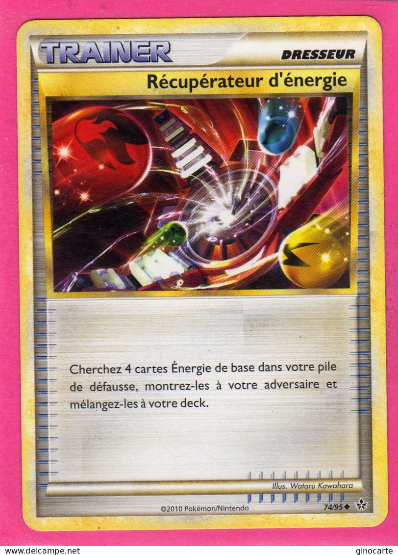 Carte Pokemon Francaise 2010 Heart Gold Dechainement 74/95 Recuperateur Energie Neuve - HeartGold SoulSilver