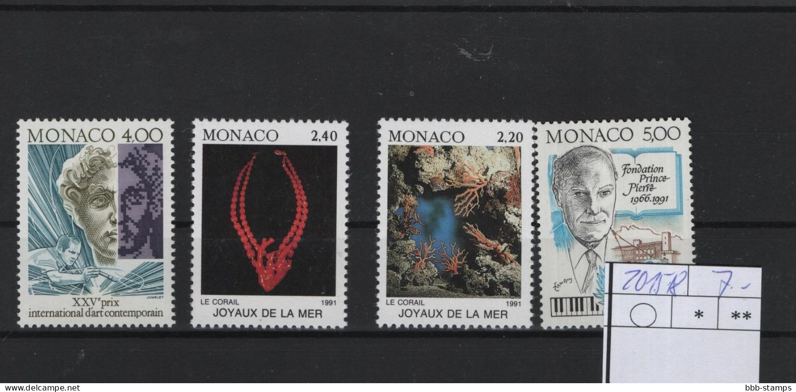 Monaco Michel Cat.No. Mnh/** 2015/2018 - Unused Stamps