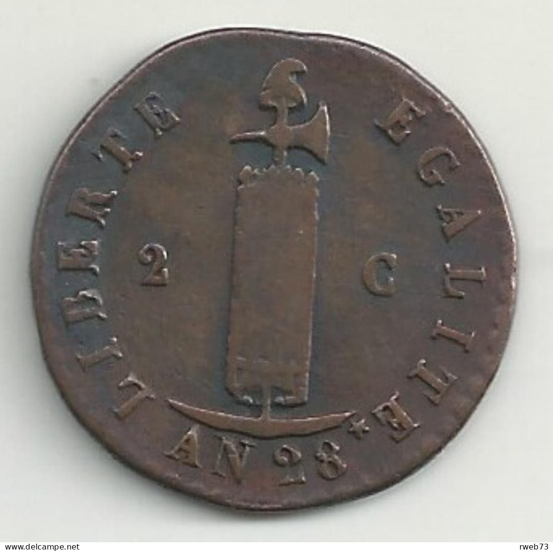 HAÏTI - 2 Centimes - 1831 - TB/TTB - Haiti