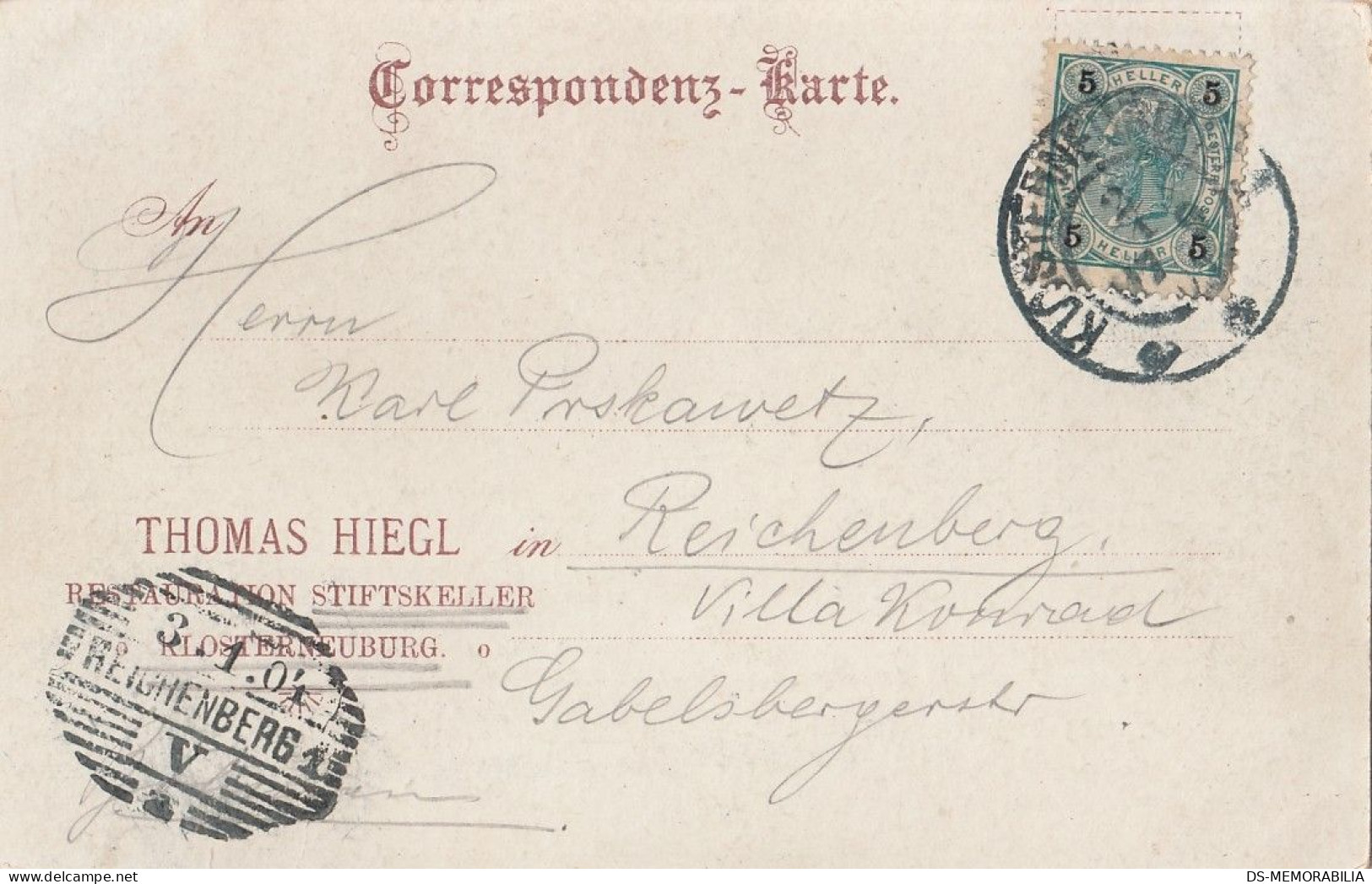 Klosterneuburg - Stiftskeller Thomas Hiegl 1904 - Klosterneuburg