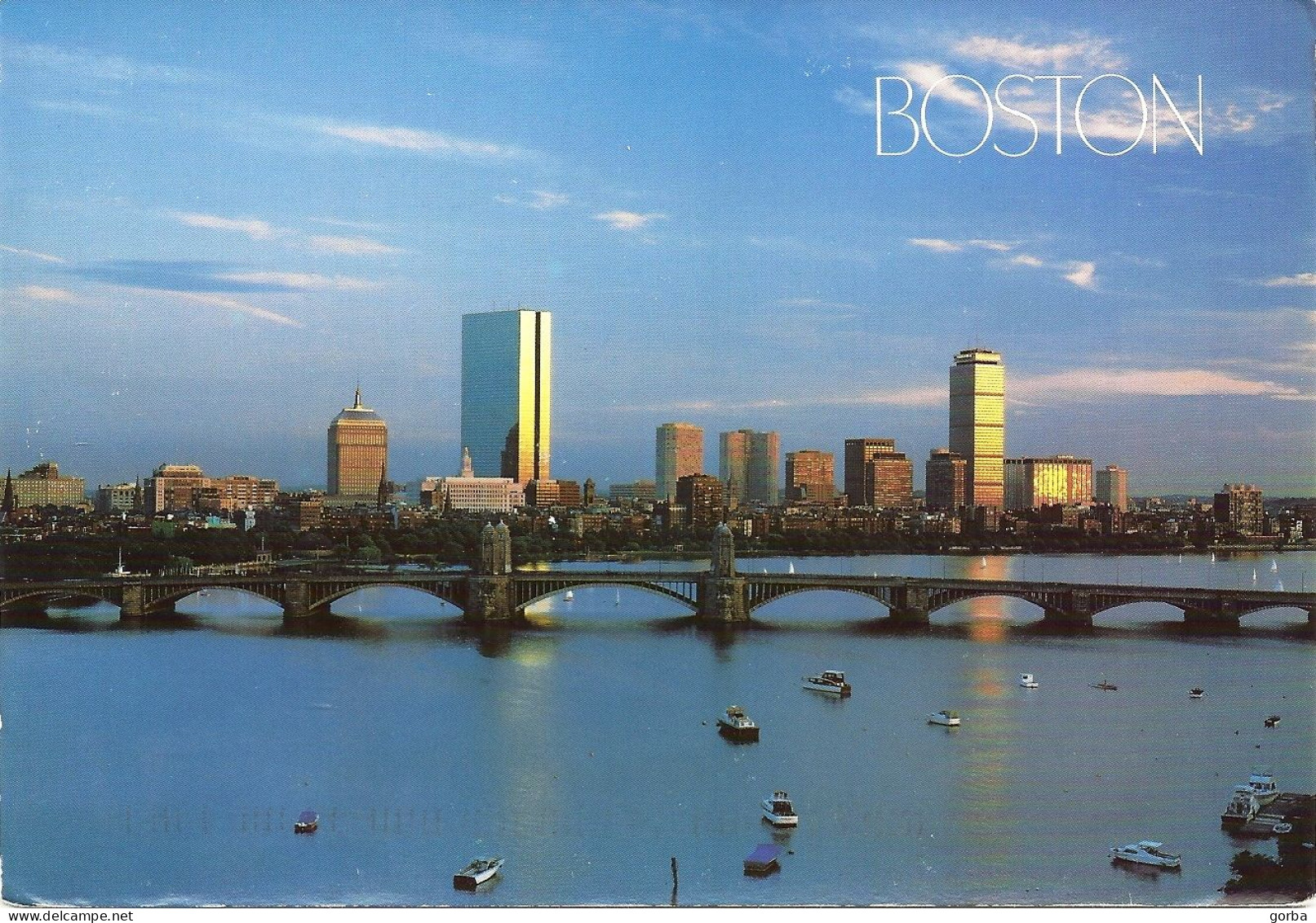 *CPM - ETATS UNIS - MASSACHUSETTS - BOSTON - The Black Bay Skyline - Boston