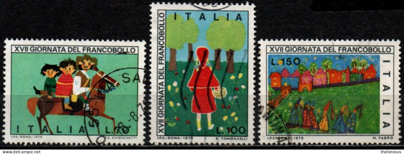 Italia Repubblica 1975: 17ª Giornata Del Francobollo - Usati - 1971-80: Gebraucht