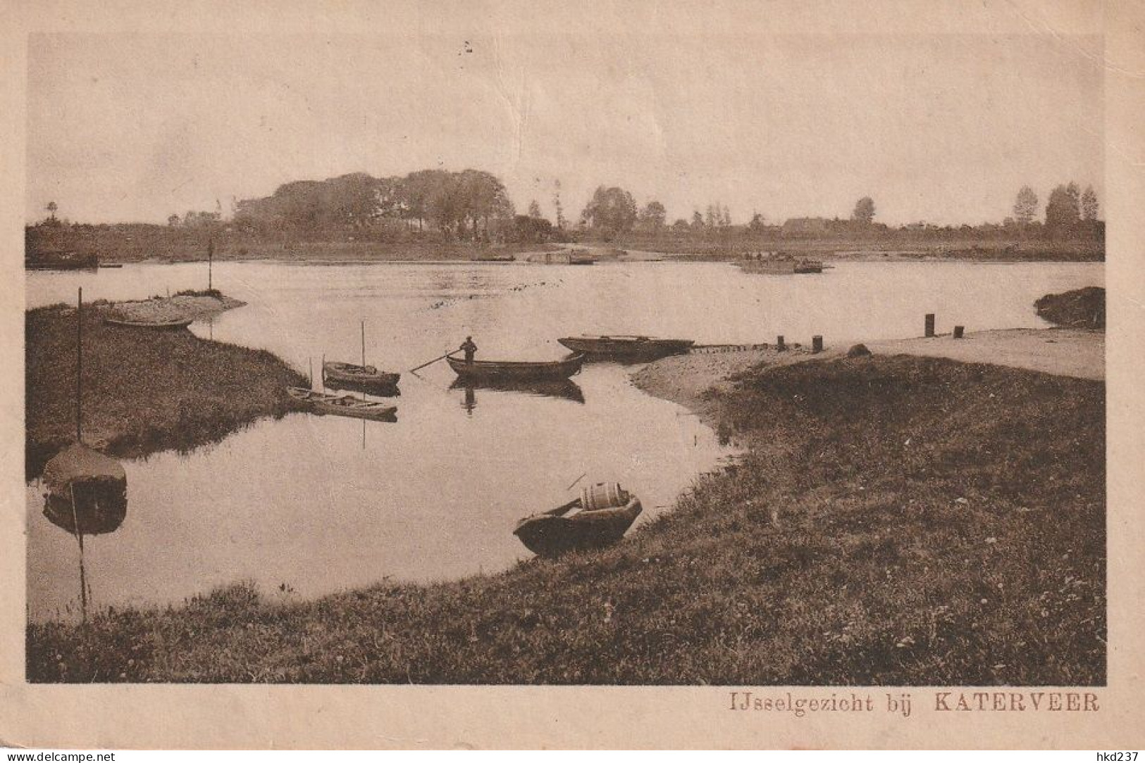 IJsselgezicht Bij Katerveer Scheepvaart # 1927    4468 - Zwolle