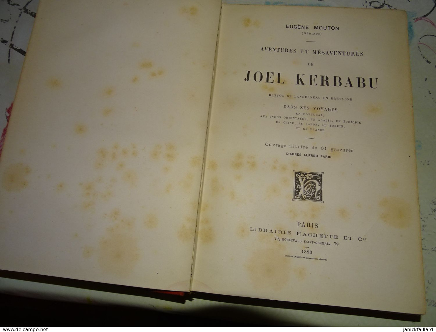 1893 Eugène Mouton - Aventures Et Mésaventures De Joel Kerbabu Breton De Landerneau - 1801-1900