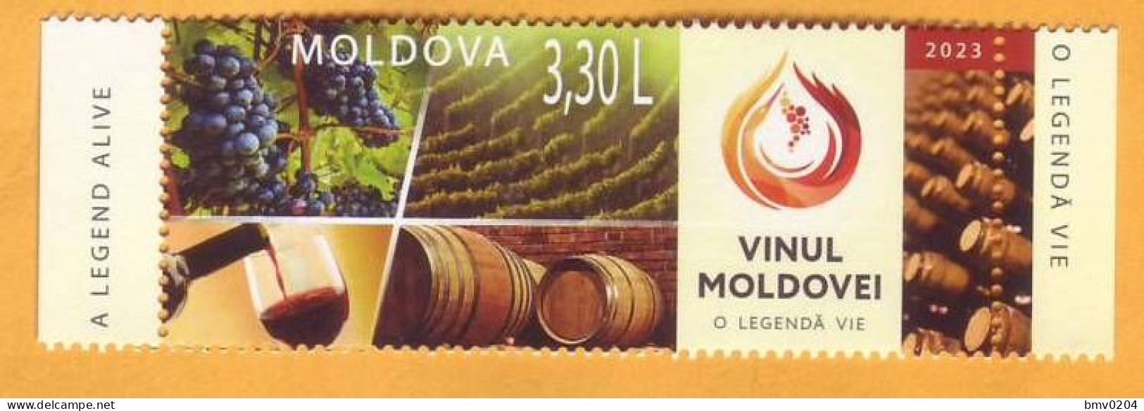 2023  Moldova  „Moldovan Wine – A Living Legend”, Grapes, Winemaking, Holiday 1v Mint - Moldavia