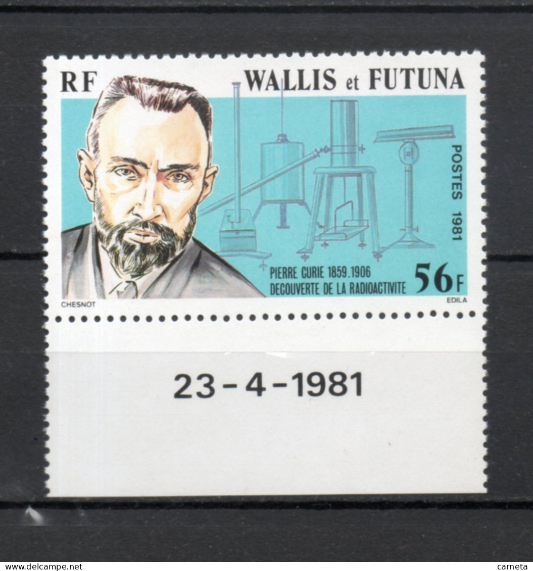 WALLIS ET FUTUNA N° 266   NEUF SANS CHARNIERE COTE 2.30€    PIERRE CURIE - Unused Stamps