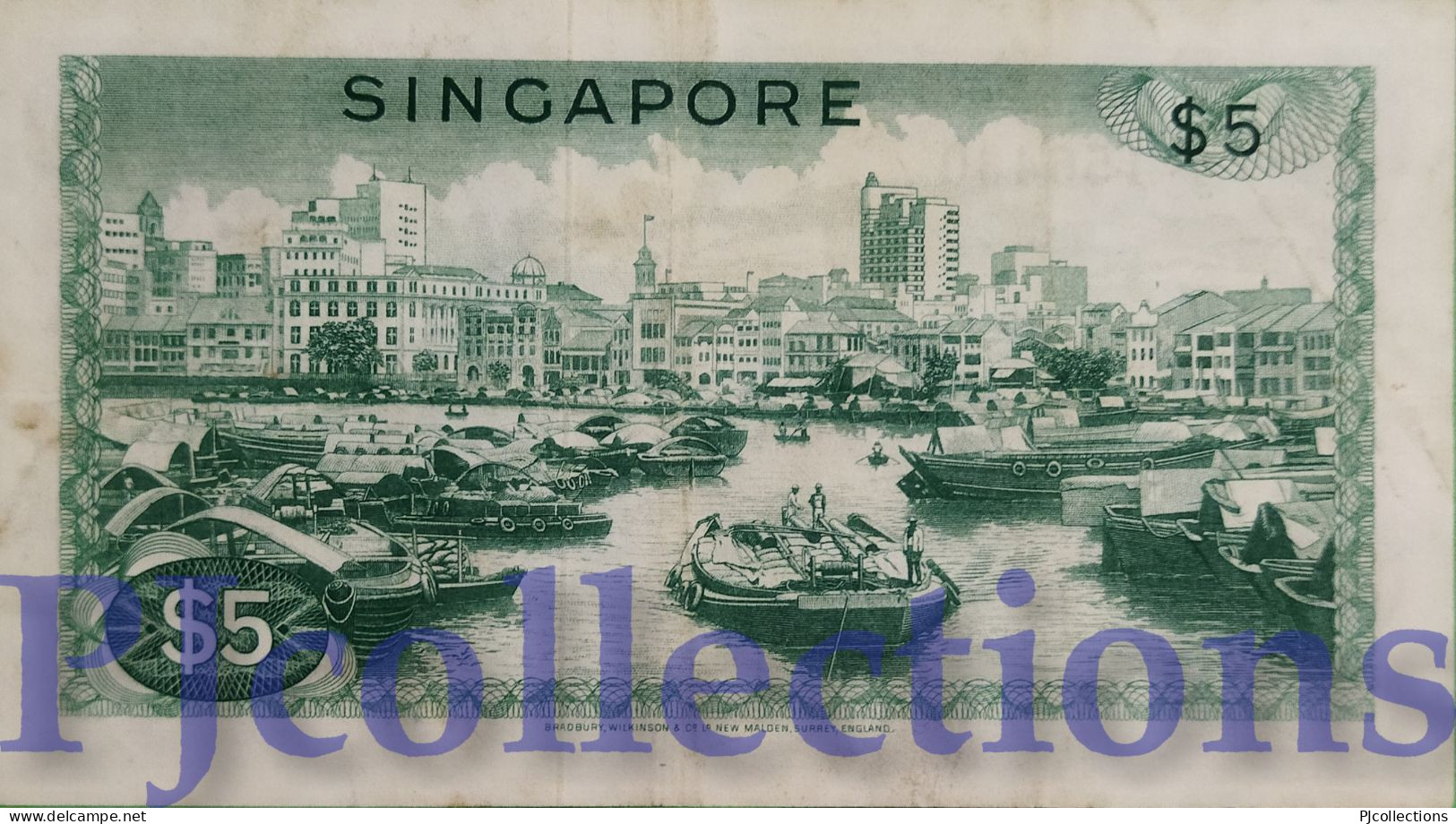SINGAPORE 5 DOLLARS 1973 PICK 2d AXF - Singapore