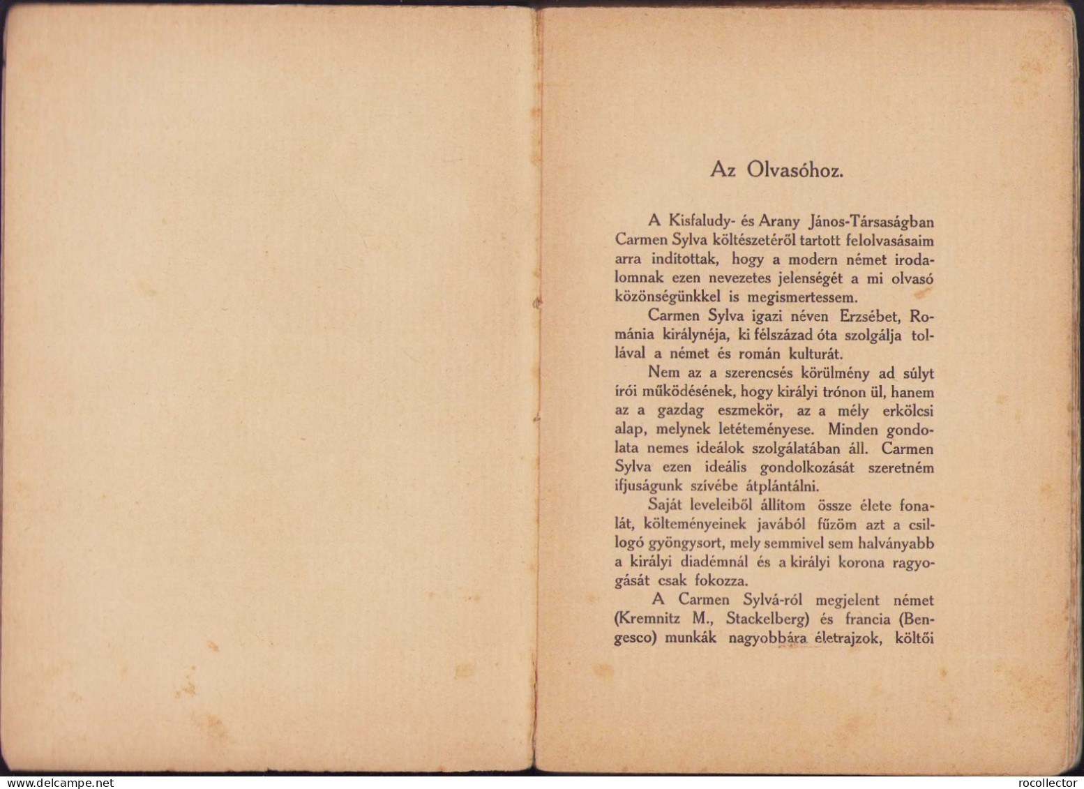 Carmen Sylva élete és Művei 1910 By Putnoky Miklós, Lugoj, Lugos 56SP - Libros Antiguos Y De Colección