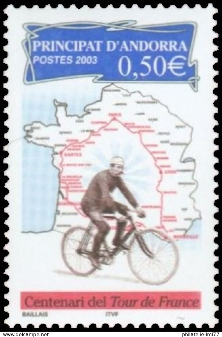 Timbre D'Andorre Français N° 582 Neuf ** - Neufs