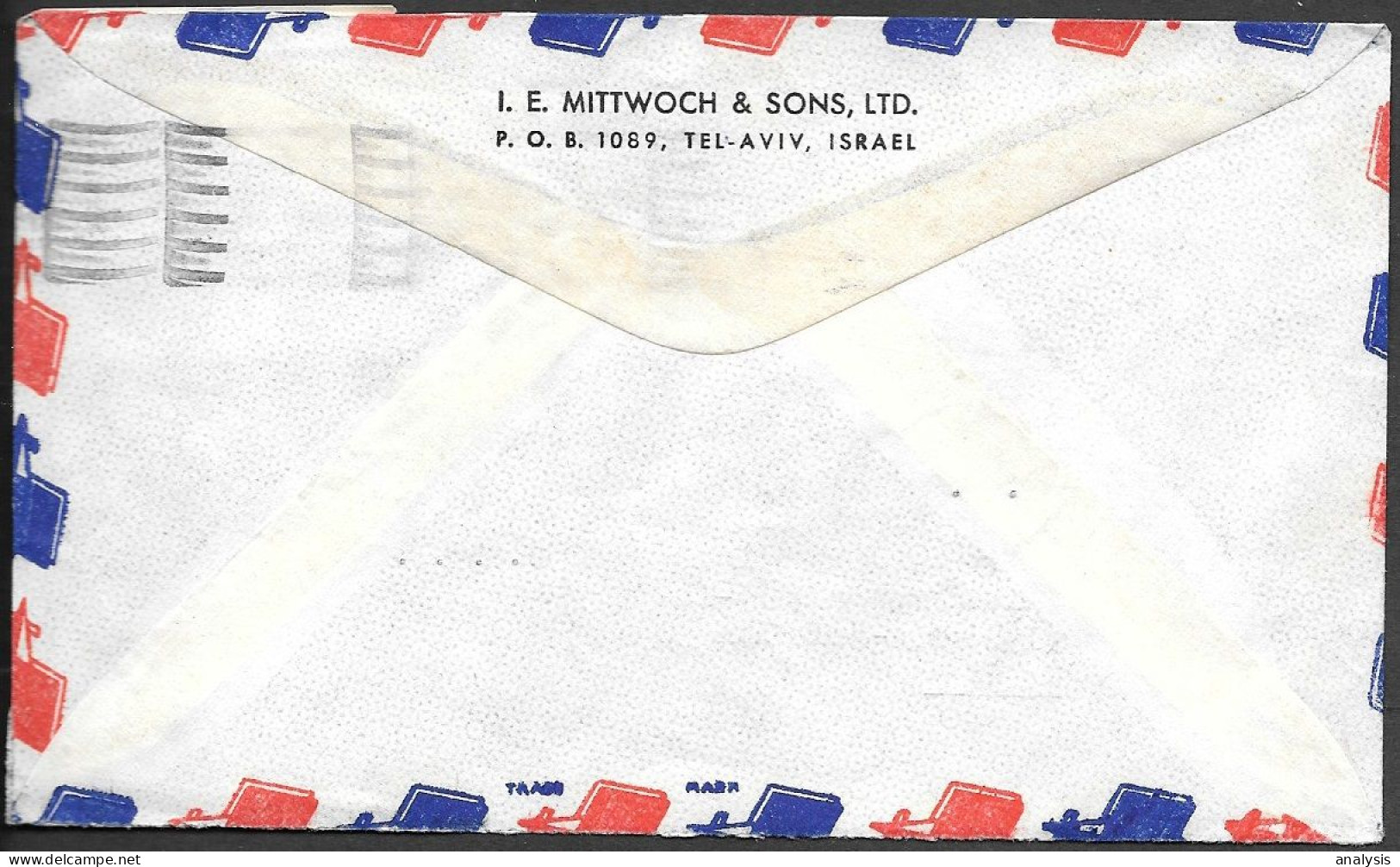 Israel Tel-Aviv Cover Mailed To Germany 1959 ##008 - Lettres & Documents