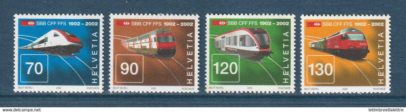 Suisse - YT N° 1703 à 1706 ** - Neuf Sans Charnière - 2002 - Ungebraucht