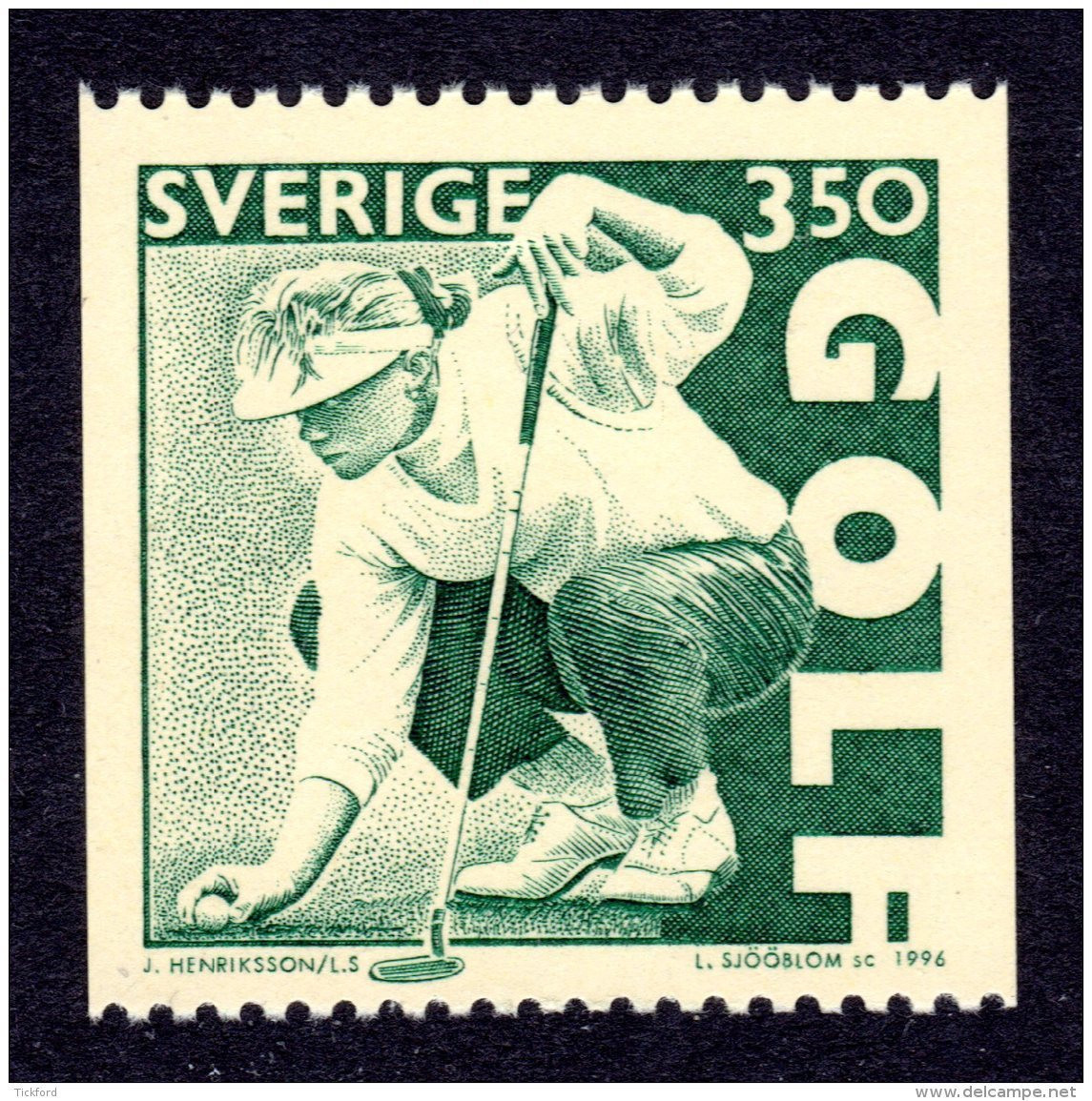 SUEDE 1996 - YT 1932 - Facit 1967 - NEUF ** LUXE/ MNH -  1 Valeur - Le Golf - Neufs