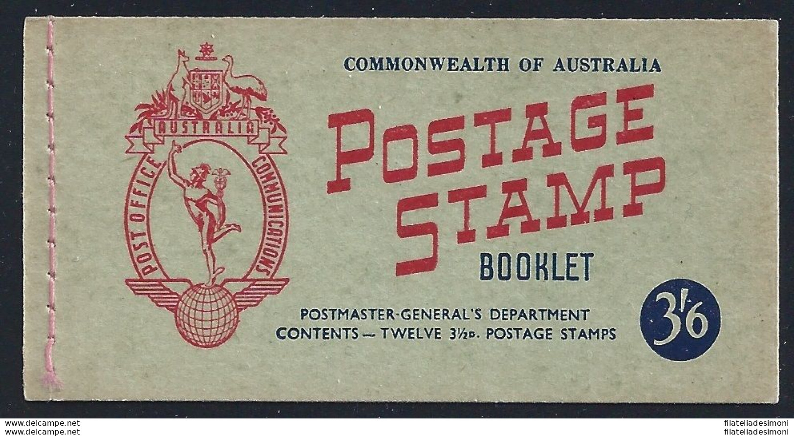 1953 Australia - LIBRETTO Stanley Gibbons SB32a Elisabetta - Autres & Non Classés