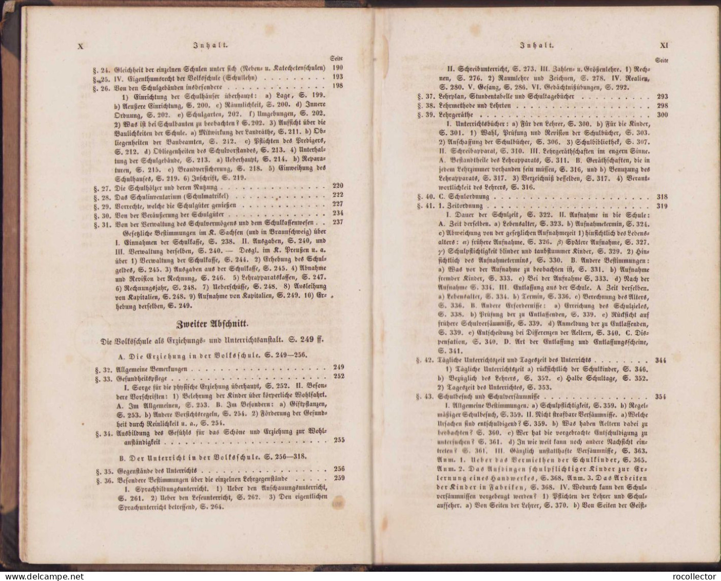 Das Deutsche Volksschulrecht 1854 Volume I By Karl Kirsch, Leipzig C338 - Livres Anciens