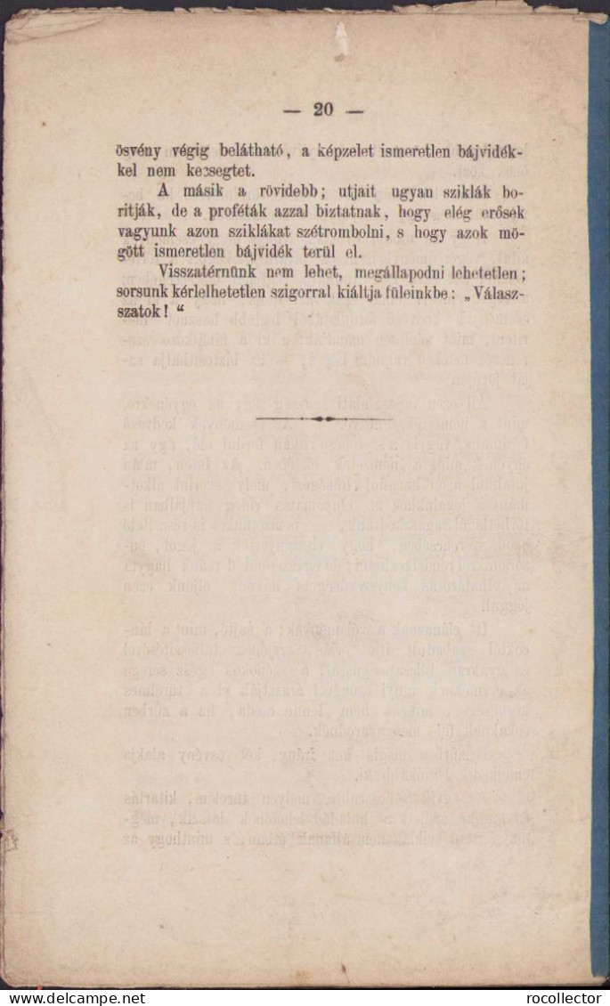 Tanárky Gedeon Országgyülési Képviselőnek H.-M.-Vásárhelyen 1869-dik évi Január Hó 24-én Választóihoz ... 53SP - Livres Anciens