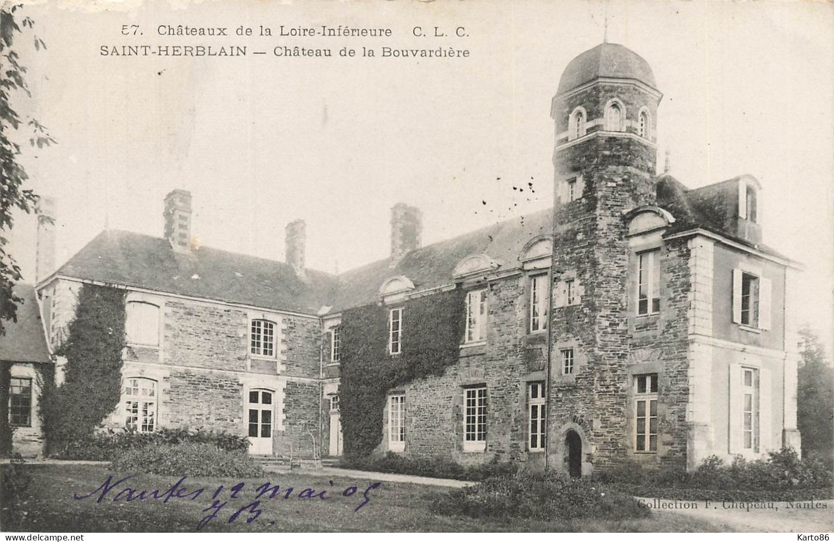 St Herblain * Château De La Bouvardière * Châteaux De La Loire Inférieure N°57 - Saint Herblain