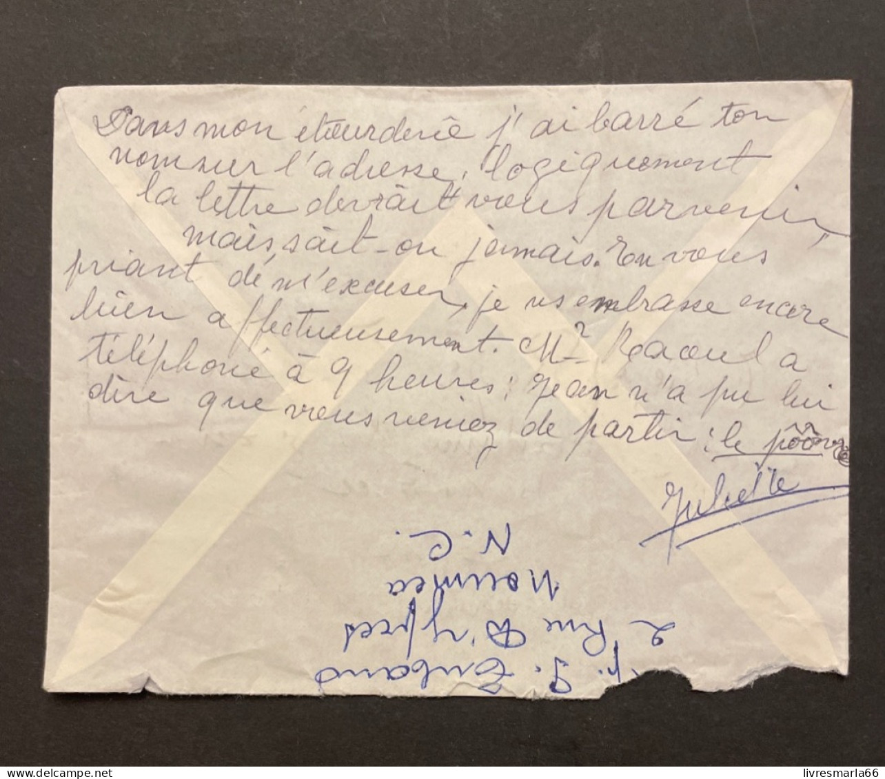 NOUVELLE CALÉDONIE Lettre Nouméa 1962  Pour La France - Briefe U. Dokumente