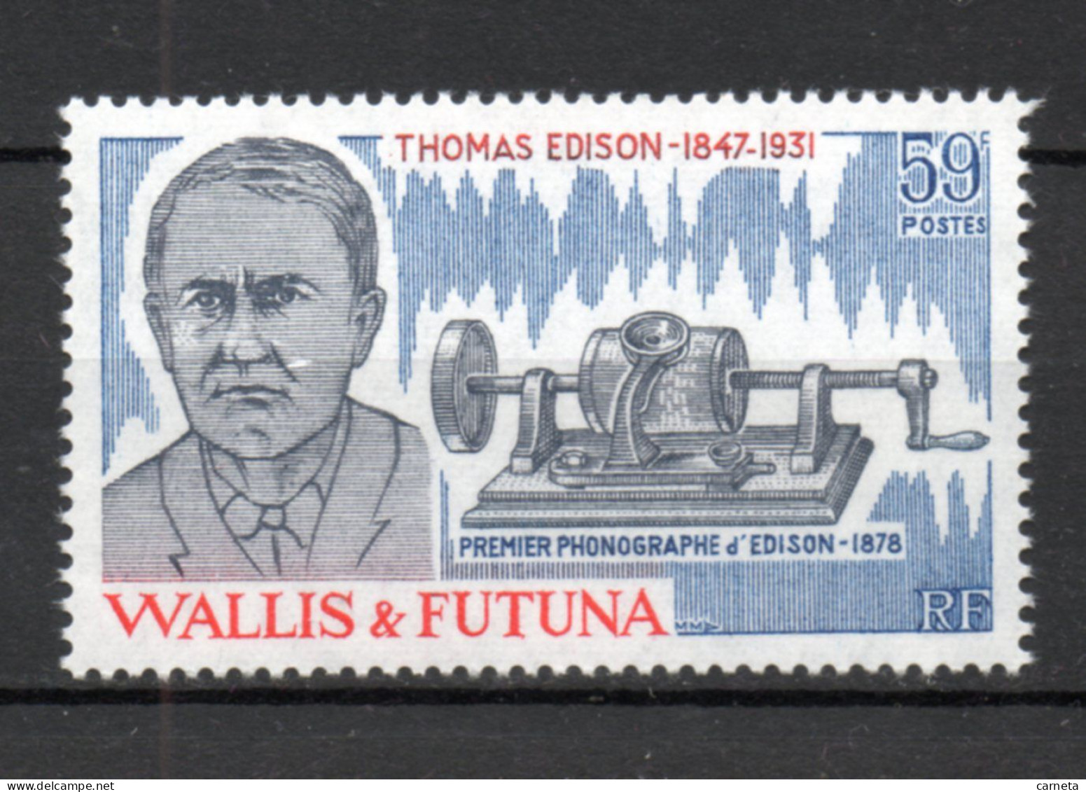 WALLIS ET FUTUNA N° 275   NEUF SANS CHARNIERE COTE 2.30€   THOMAS EDISON - Ungebraucht