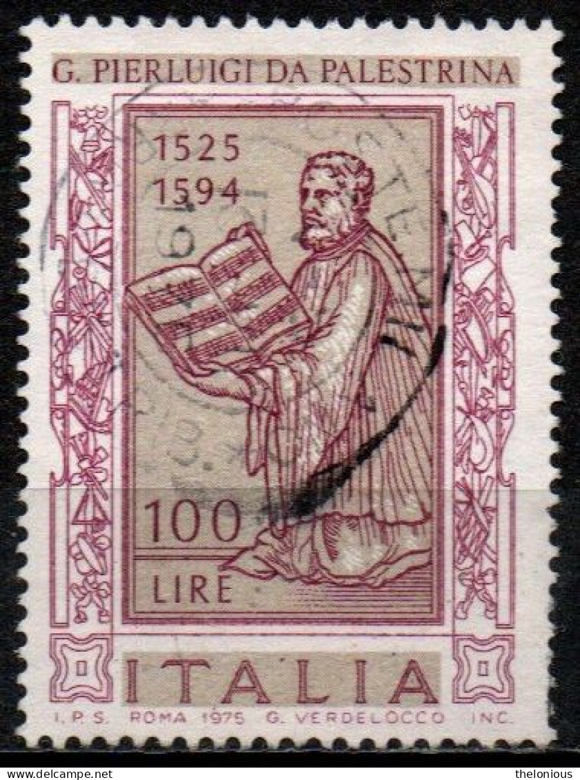 Italia Repubblica 1975: Giovanni Pierluigi Da Palestrina - 100 Lire - Usato - 1971-80: Oblitérés